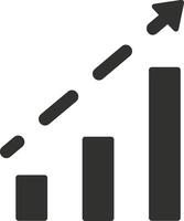 Chart icon symbol image for data statistic analysis illustration vector