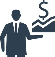 Chart icon symbol image for data statistic analysis illustration vector