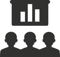 Chart icon symbol image for data statistic analysis illustration vector