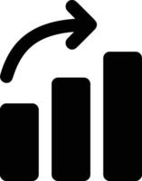 Chart icon symbol image for data statistic analysis illustration vector