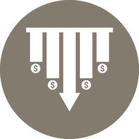 Chart icon symbol image for data statistic analysis illustration vector