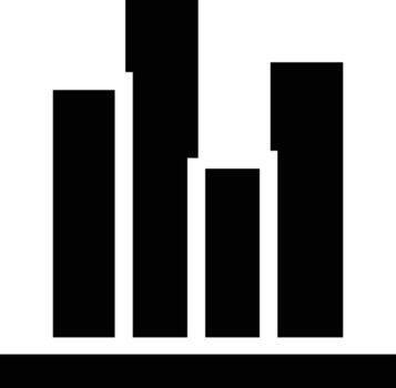 Chart icon symbol image for data statistic analysis illustration vector