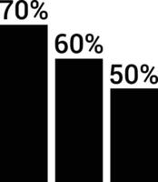 Chart icon symbol image for data statistic analysis illustration vector
