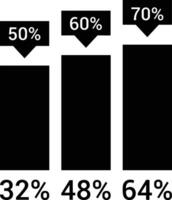 Chart icon symbol image for data statistic analysis illustration vector