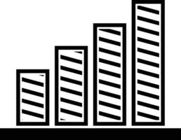 Chart icon symbol image for data statistic analysis illustration vector