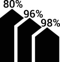 Chart icon symbol image for data statistic analysis illustration vector