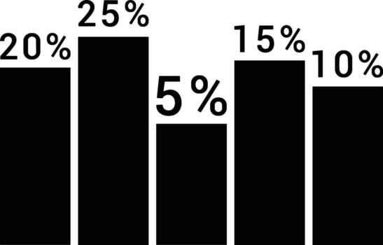 Chart icon symbol image for data statistic analysis illustration vector