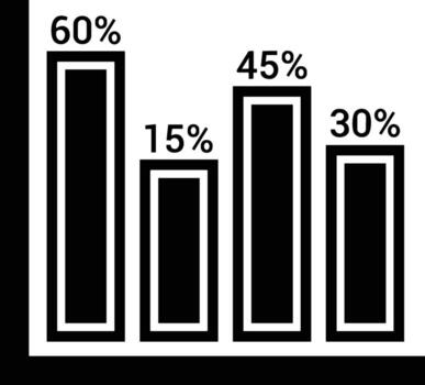 Chart icon symbol image for data statistic analysis illustration vector