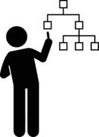Chart icon symbol image for data statistic analysis illustration vector