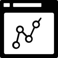 Chart icon symbol image for data statistic analysis illustration vector