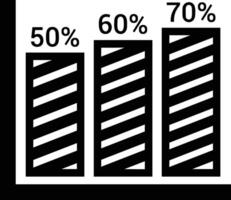 Chart icon symbol image for data statistic analysis illustration vector