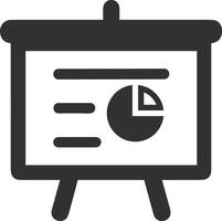 Chart icon symbol image for data statistic analysis illustration vector