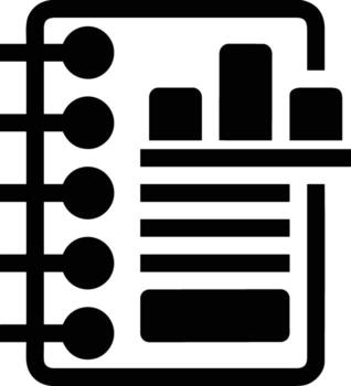 Chart icon symbol image for data statistic analysis illustration vector