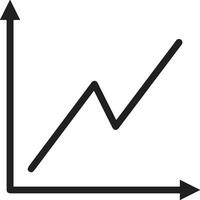 Chart icon symbol image for data statistic analysis illustration vector