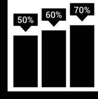 Chart icon symbol image for data statistic analysis illustration vector