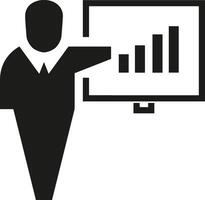 Chart icon symbol image for data statistic analysis illustration vector