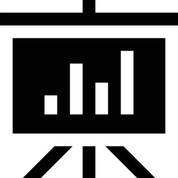 Chart icon symbol image for data statistic analysis illustration vector