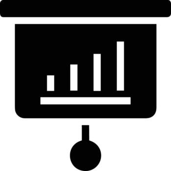 Chart icon symbol image for data statistic analysis illustration vector