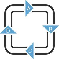 Chart icon symbol image for data statistic analysis illustration vector