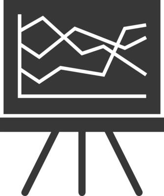 Chart icon symbol image for data statistic analysis illustration