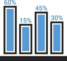 Chart icon symbol image for data statistic analysis illustration vector