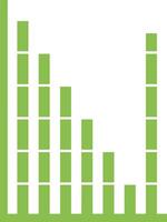 Chart icon symbol image for data statistic analysis illustration vector
