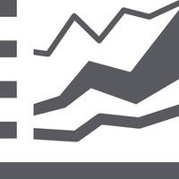 Chart icon symbol image for data statistic analysis illustration vector