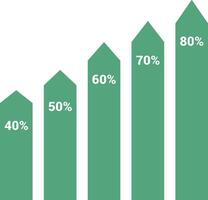 Chart icon symbol image for data statistic analysis illustration vector