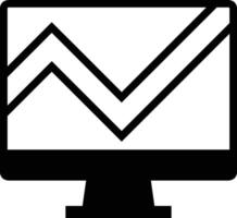 Chart icon symbol image for data statistic analysis illustration vector