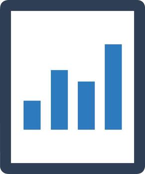 Chart icon symbol image for data statistic analysis illustration vector