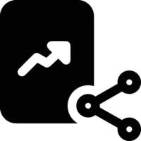 Chart icon symbol image for data statistic analysis illustration vector
