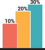 Chart icon symbol image for data statistic analysis illustration vector