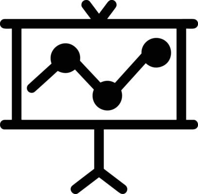 Chart icon symbol image for data statistic analysis illustration