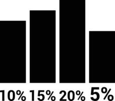 Chart icon symbol image for data statistic analysis illustration vector