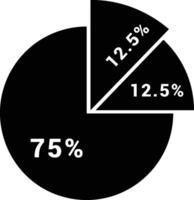 Chart icon symbol image for data statistic analysis illustration vector