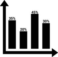 Chart icon symbol image for data statistic analysis illustration vector