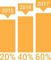 Chart icon symbol image for data statistic analysis illustration vector