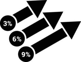 Chart icon symbol image for data statistic analysis illustration vector