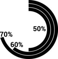 Chart icon symbol image for data statistic analysis illustration vector