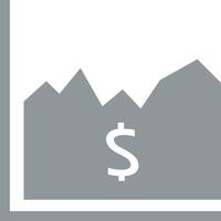 Chart icon symbol image for data statistic analysis illustration vector