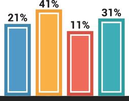 Chart icon symbol image for data statistic analysis illustration vector
