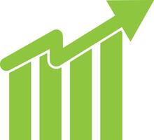 Chart icon symbol image for data statistic analysis illustration vector