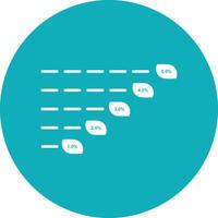 Chart icon symbol image for data statistic analysis illustration vector