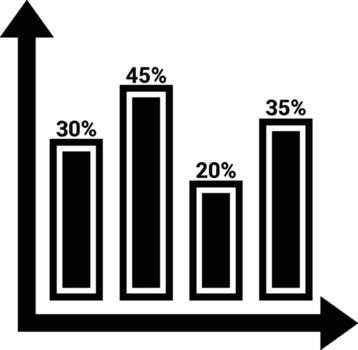 Chart icon symbol image for data statistic analysis illustration vector