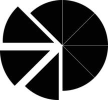 Chart icon symbol image for data statistic analysis illustration vector