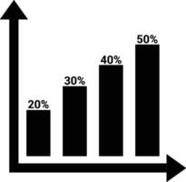 Chart icon symbol image for data statistic analysis illustration vector