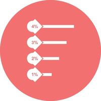 Chart icon symbol image for data statistic analysis illustration vector