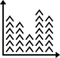 Chart icon symbol image for data statistic analysis illustration vector