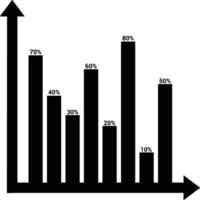 gráfico icono símbolo imagen para datos estadística análisis ilustración vector