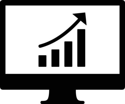 gráfico icono símbolo imagen para datos estadística análisis ilustración vector